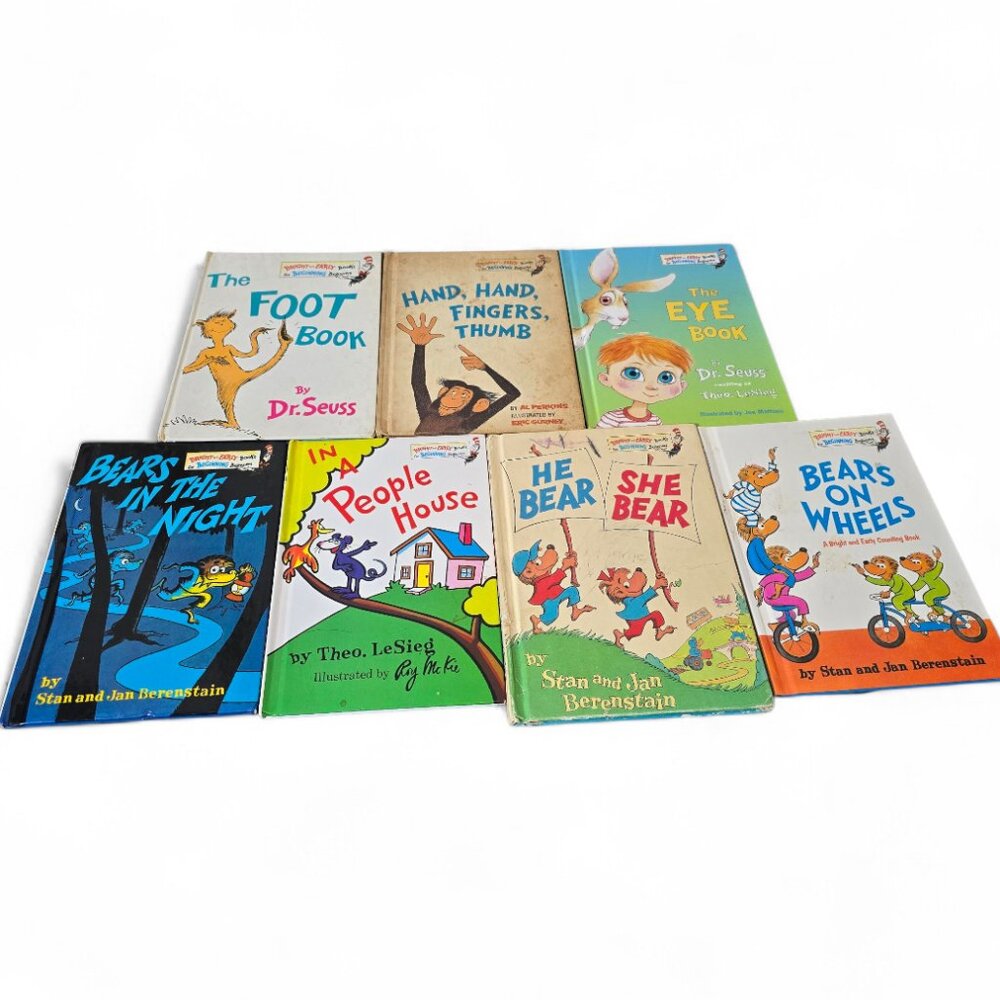 Dr. Seuss Bright & Early Book Lot 7 Beginner Books Berenstain Bears I Can Read